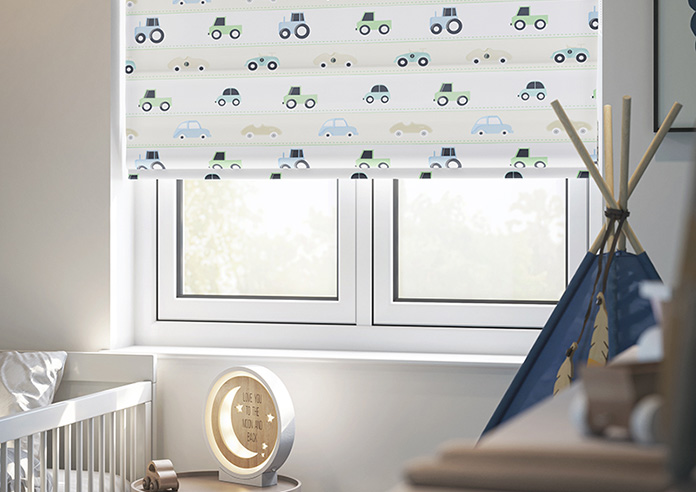 Brum Brum, Neutral - Roman Blind - Image 5